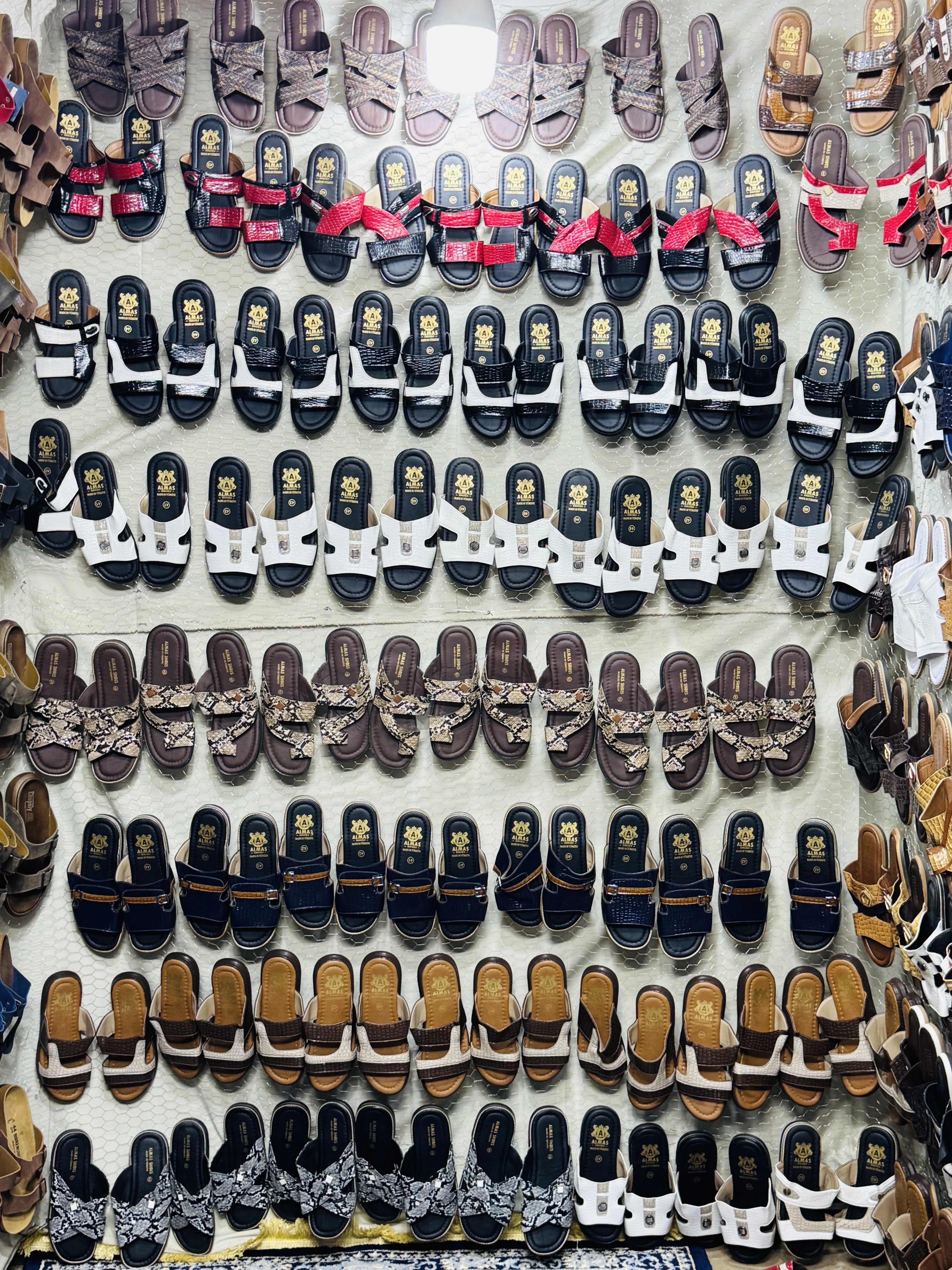 chaussures nus pieds de Turquie